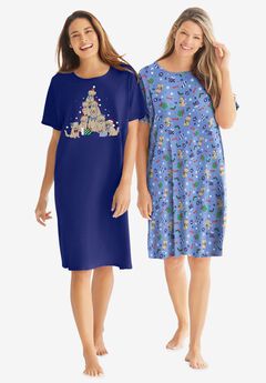 Plus Size Long Sleeve Nightgowns