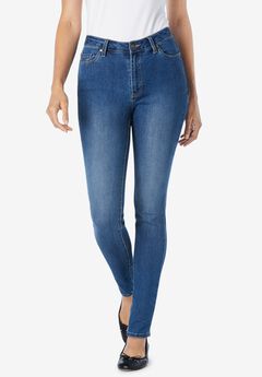 Slim-Leg Stretch Comfort Denim Five-Pocket Jeans