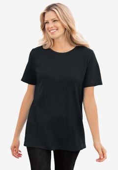 Waffle Thermal Satin Trim Tee