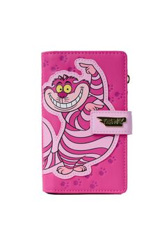 Loungefly x Disney Cheshire Cat Snap Wallet Alice in Wonderland Pink