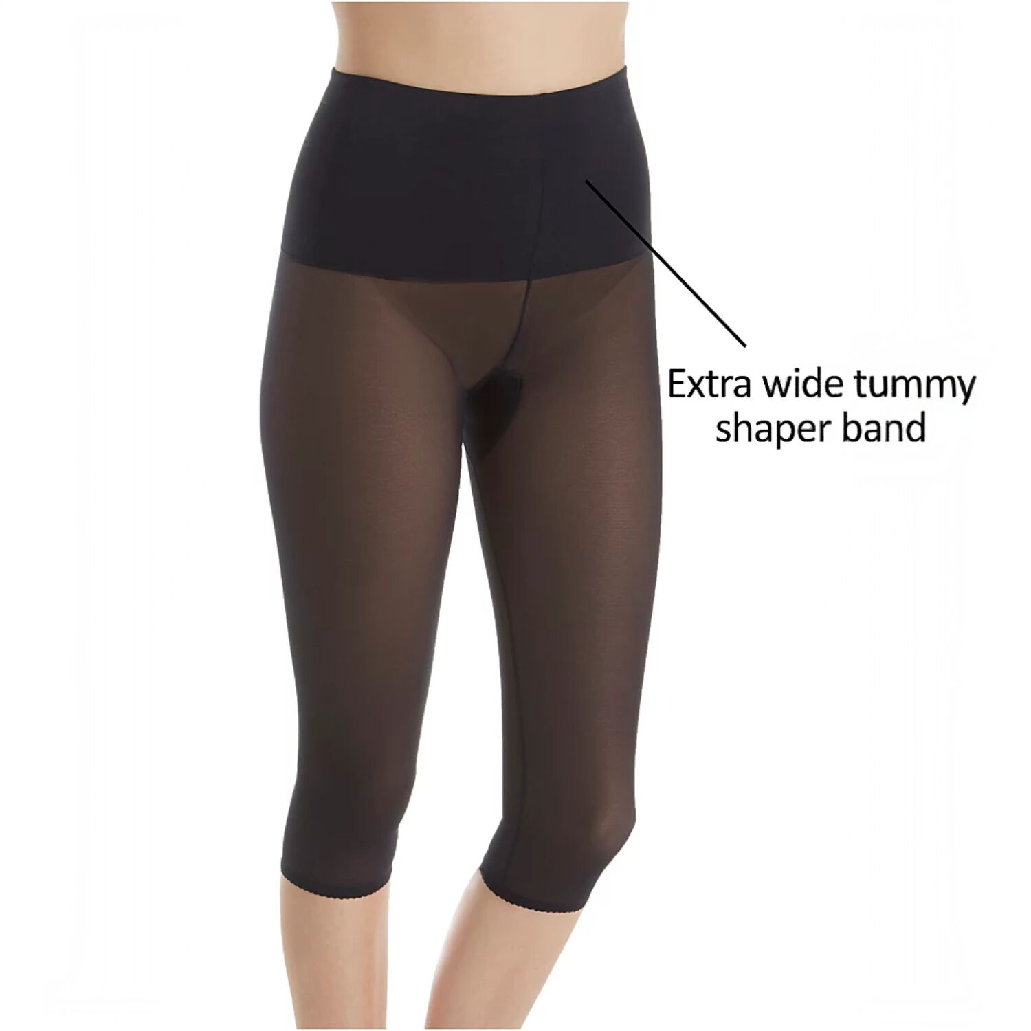 Leg Shaper/Pant Liner Light to Moderate Shaping, BLACK, alternate image number 1