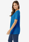 Perfect Short-Sleeve Scoop-Neck Tee, , alternate image number null