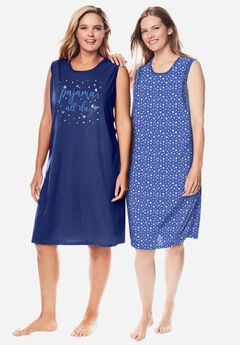 2-Pack Sleeveless Sleepshirt