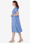 Embroidered Lace Bib Knit Dress, , alternate image number null