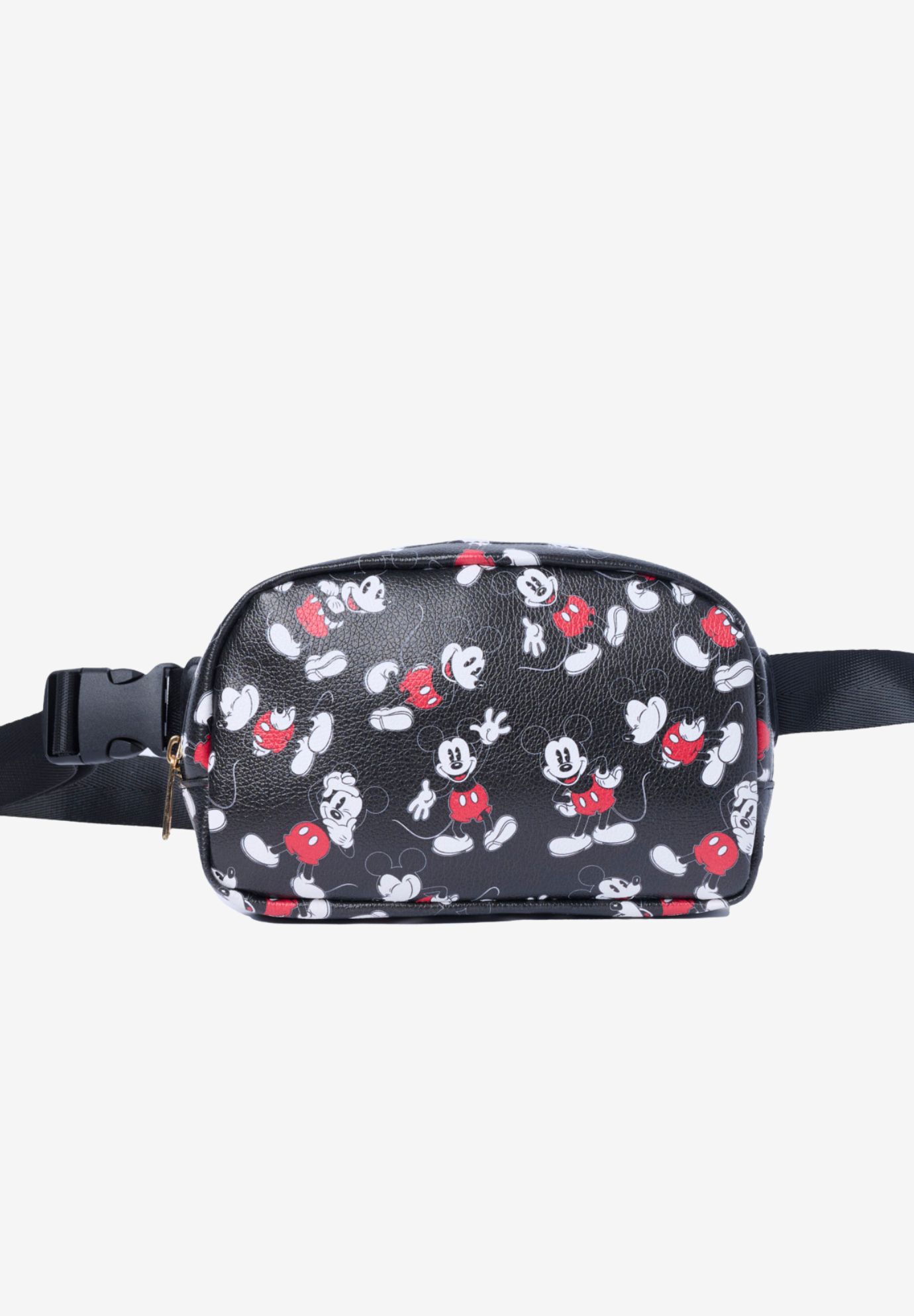 Disney Mickey Mouse Belt Bag Travel Fanny Pack Waist Bag Crossbody Zippered, BLACK, alternate image number 3