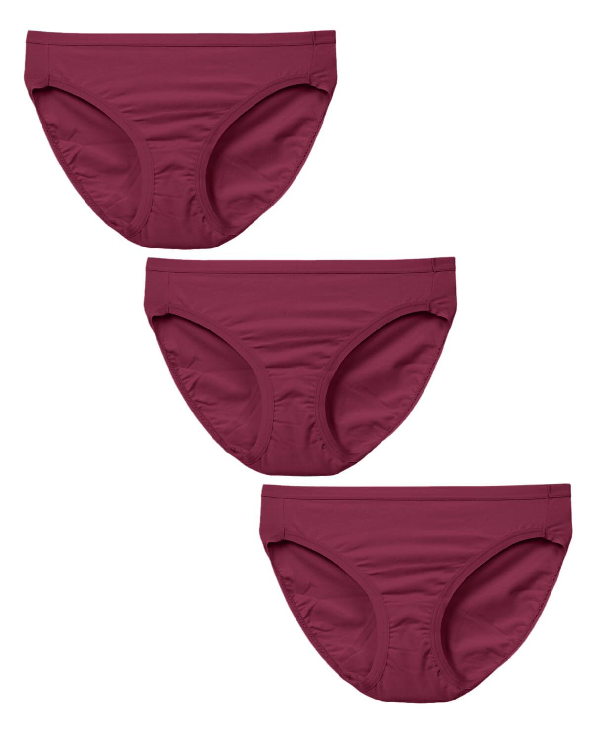 Combed Cotton Basic Hipster Panties 3 Pack, ROSEBUD, alternate image number 2