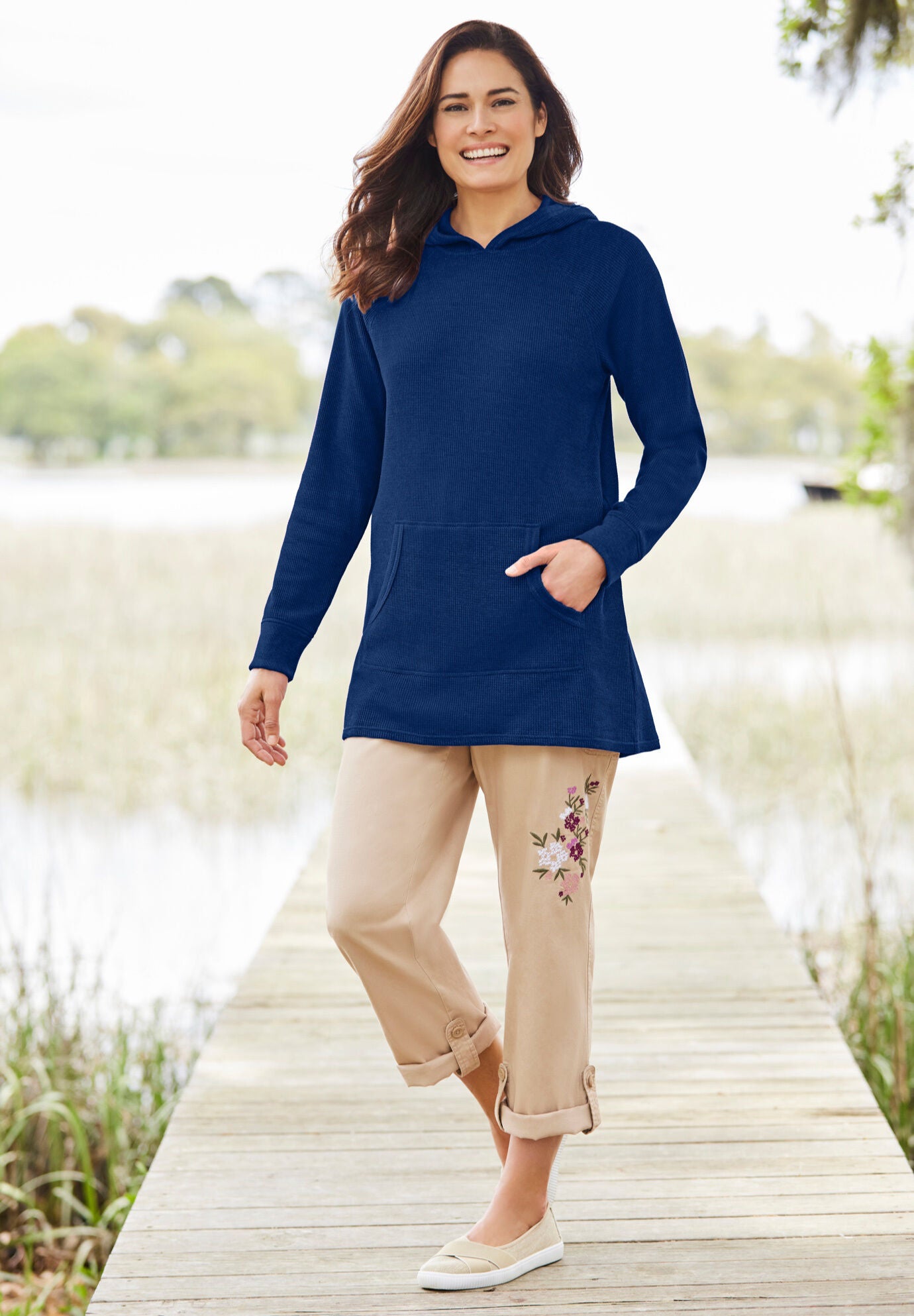 Trendy Hoodies Sweatshirts for Plus Size Woman Within Woman