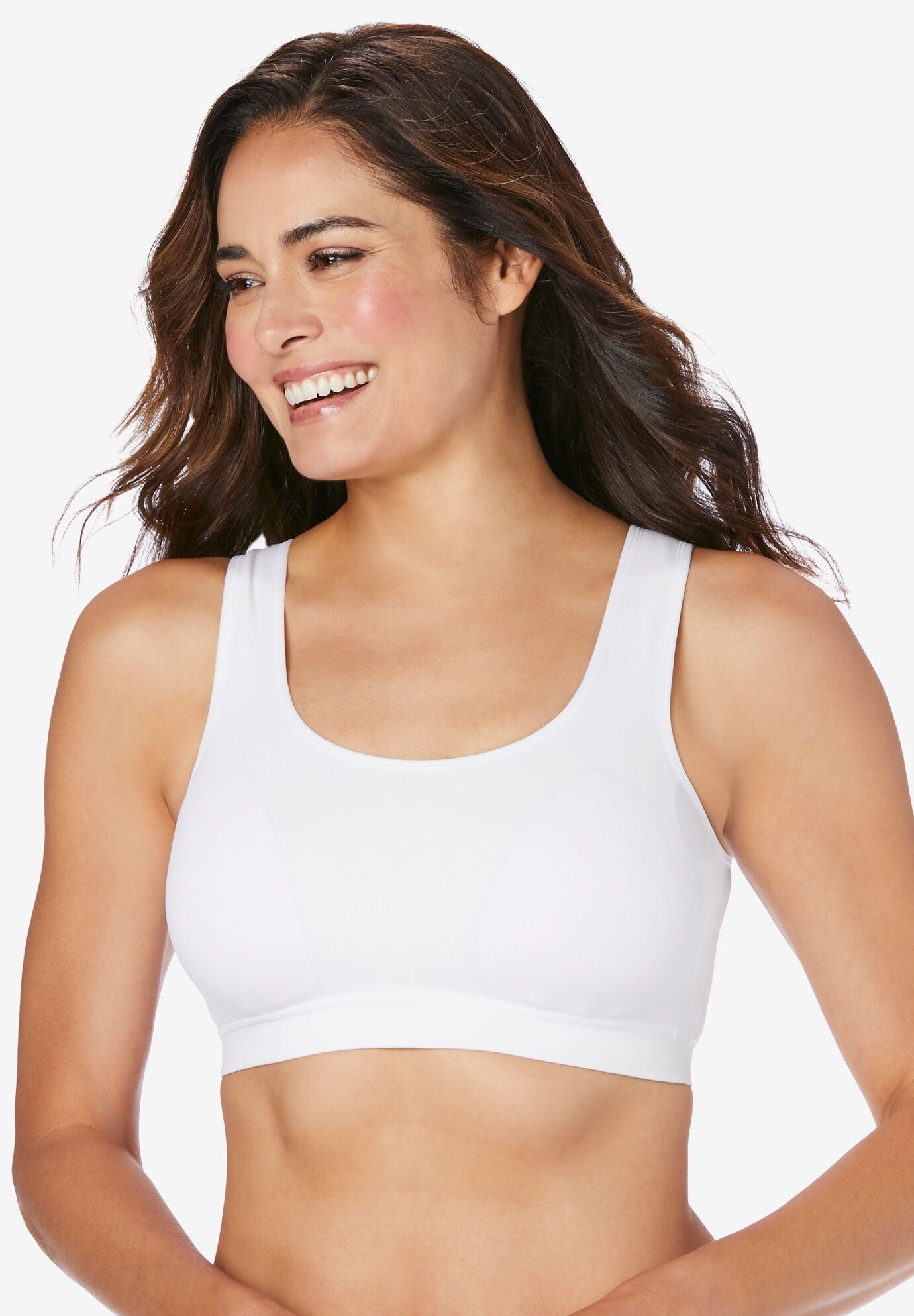 The Olivia All-around Support Comfort Sports Bra, WHITE, hi-res image number 0