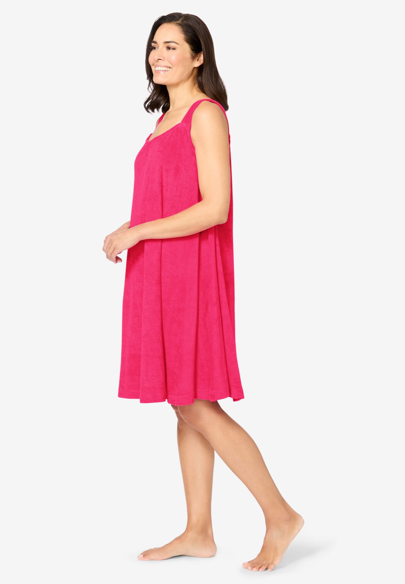 Sleeveless Terry Lounger, PINK BURST, alternate image number 2