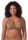 Brigitte Full Coverage Seamless Wireless Bra , LEOPARD, hi-res image number null