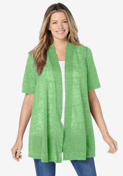 Lightweight Open Front Cardigan