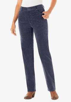Corduroy Straight Leg Stretch Pant