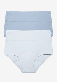 Cotton Spandex Leak-Proof Brief 2-Pack