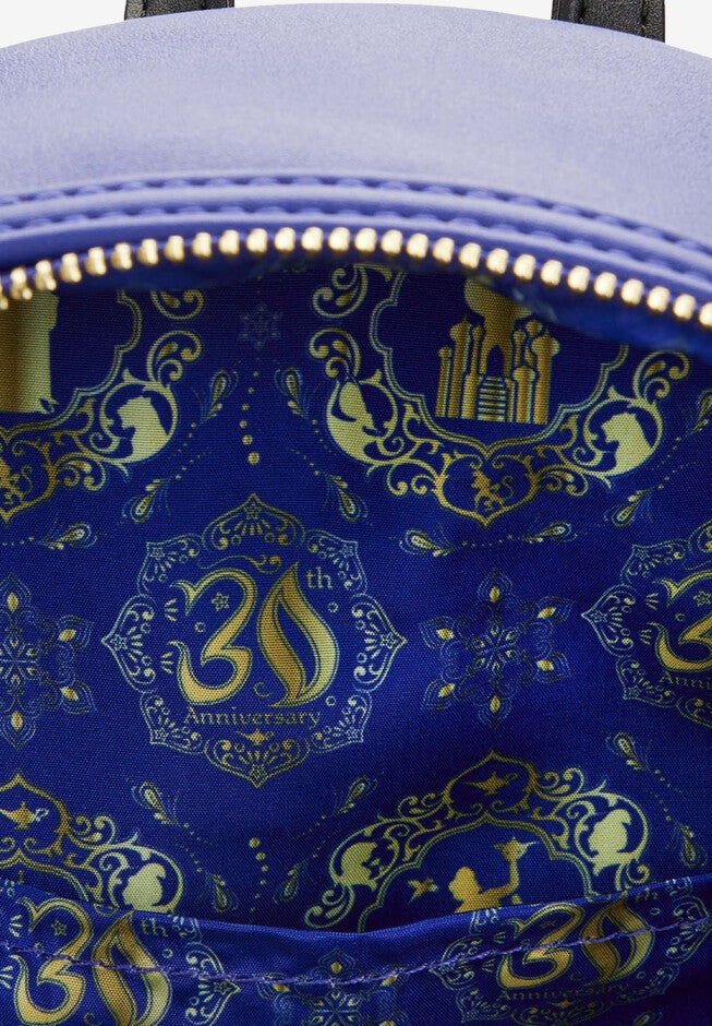 Loungefly X Disney 30Th Anniversary Aladdin Mini Backpack Handbag Jasmine Genie, , alternate image number null