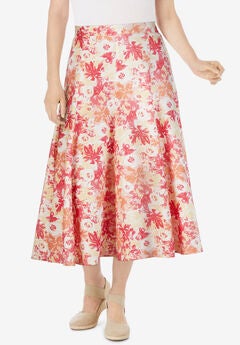 Linen-Blend Skirt
