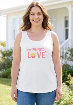 Graphic Tank Tunic