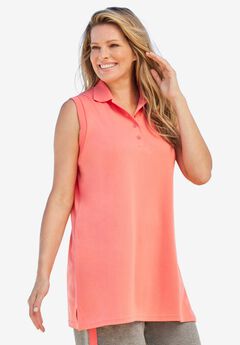Sleeveless Polo Tunic