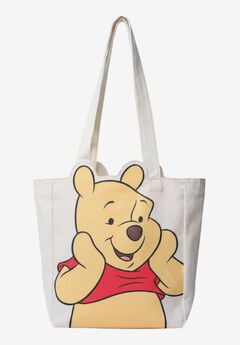 Disney Winnie the Pooh Die-Cut Canvas Tote Bag with Shaped Top