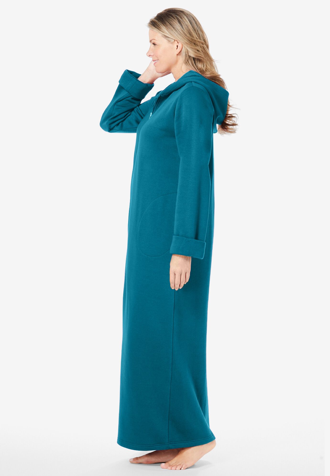 Zip up sweatshirt robe cheap