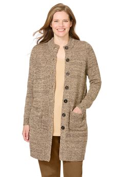 Marled Sweater Jacket