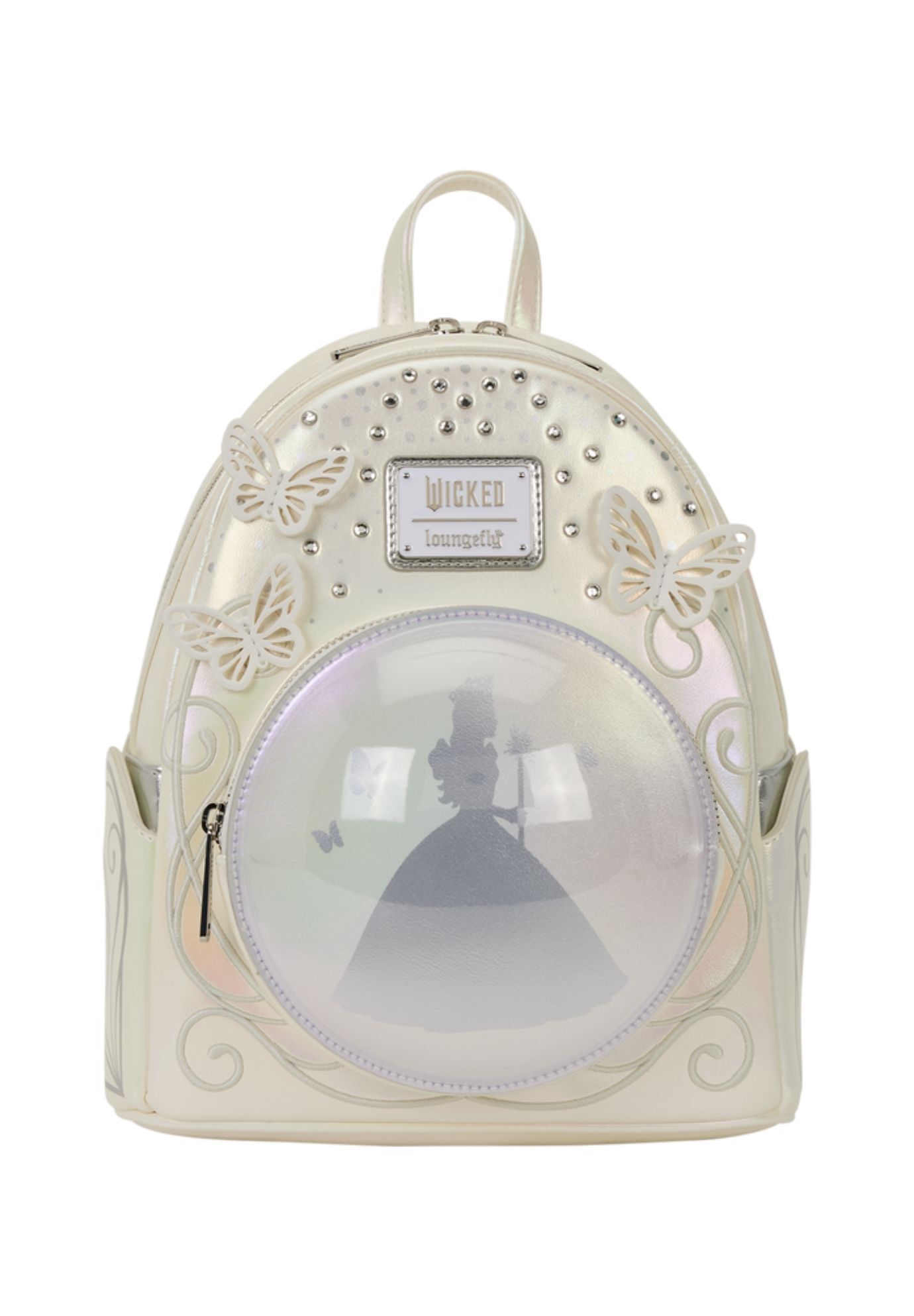 Loungefly x Wicked: For Good Glinda Bubble Mini Backpack, WHITE, hi-res image number 0