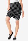Stretch Cotton Skort, BLACK DOT, hi-res image number null