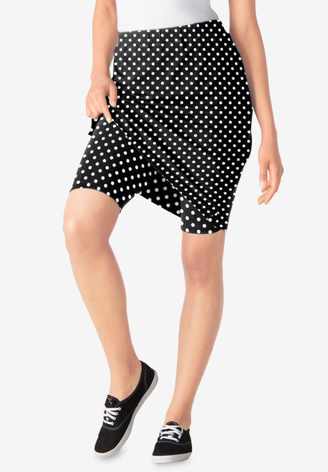 Stretch Cotton Skort, BLACK DOT, hi-res image number null