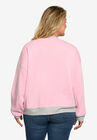 Mickey Mouse & Friends Fleece Long Sleeve Sweatshirt Pink Grey, , alternate image number null
