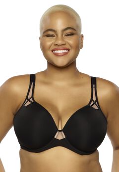 Amaranth Plush T-Shirt Bra With Sheer Details