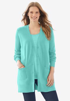 Perfect Longer-Length Cotton Cardigan