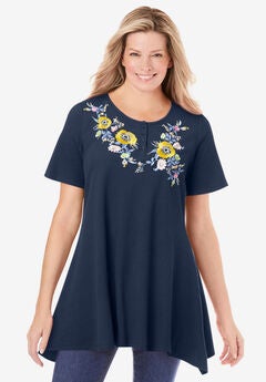 Embroidered Thermal Tunic