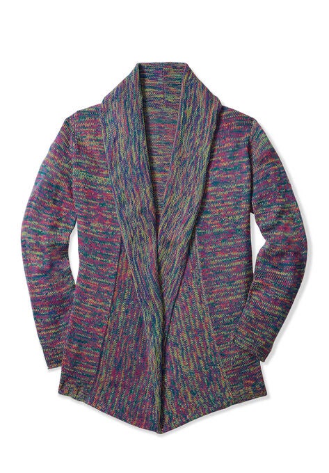 Multi Marled Cardigan, , alternate image number null