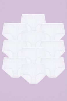 Full Coverage Nylon Brief 10-Pack