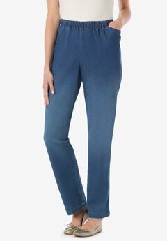 Straight Leg Fineline Denim Jean