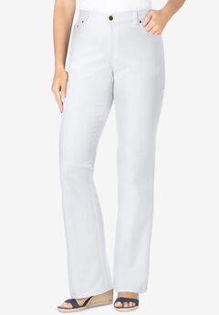 Stretch Denim Five-Pocket Bootcut Jeans