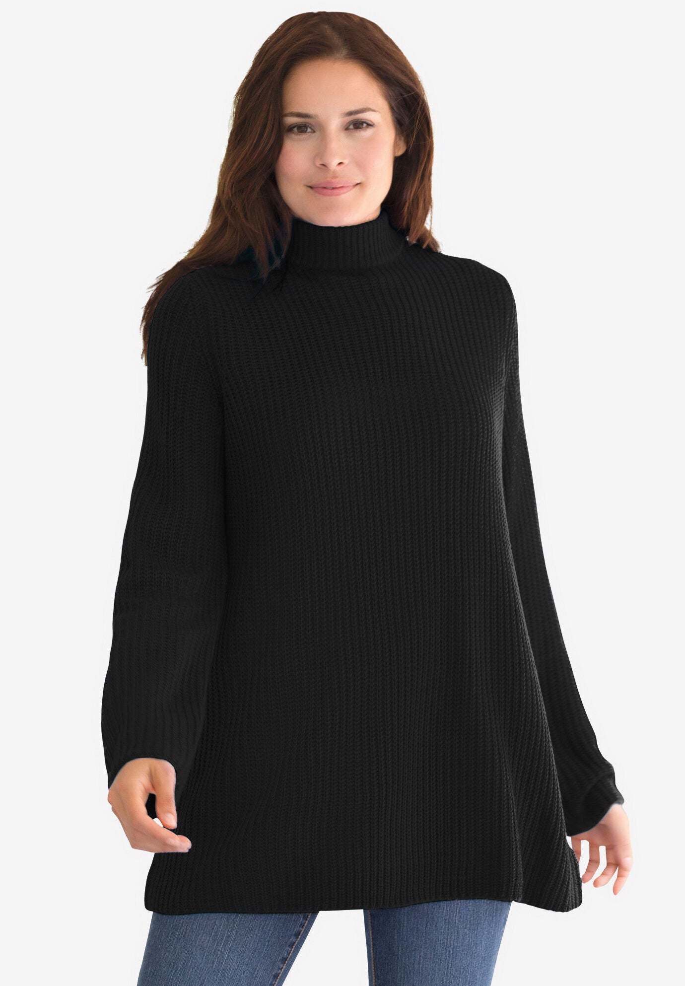 Woman hotsell within turtleneck