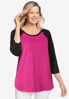 Three-Quarter Sleeve Baseball Tee