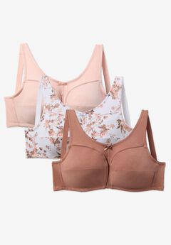3-Pack Cotton Wireless Bra