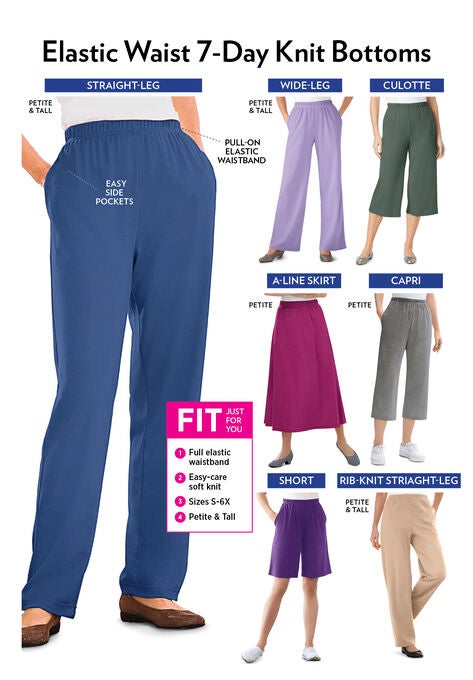 7-Day Knit Straight Leg Pant, , alternate image number null