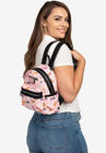Loungefly x Disney Cats Mini Backpack Handbag All-Over Print Cheshire Marie, , alternate image number null