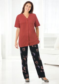 Plus Size Ponte Pants