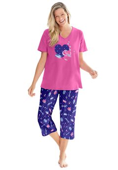 2-Piece Capri PJ Set