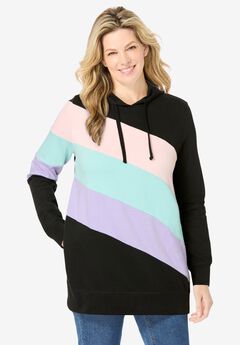 Color Block Hoodie Sweatshirt