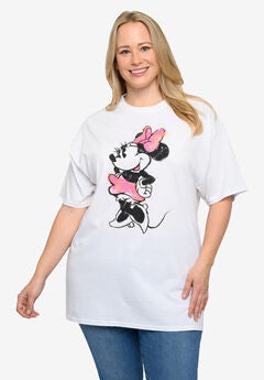 Disney Minnie Mouse Sketch T-Shirt White T-Shirt