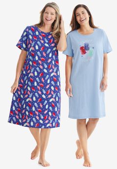 2-Pack Long Sleepshirts