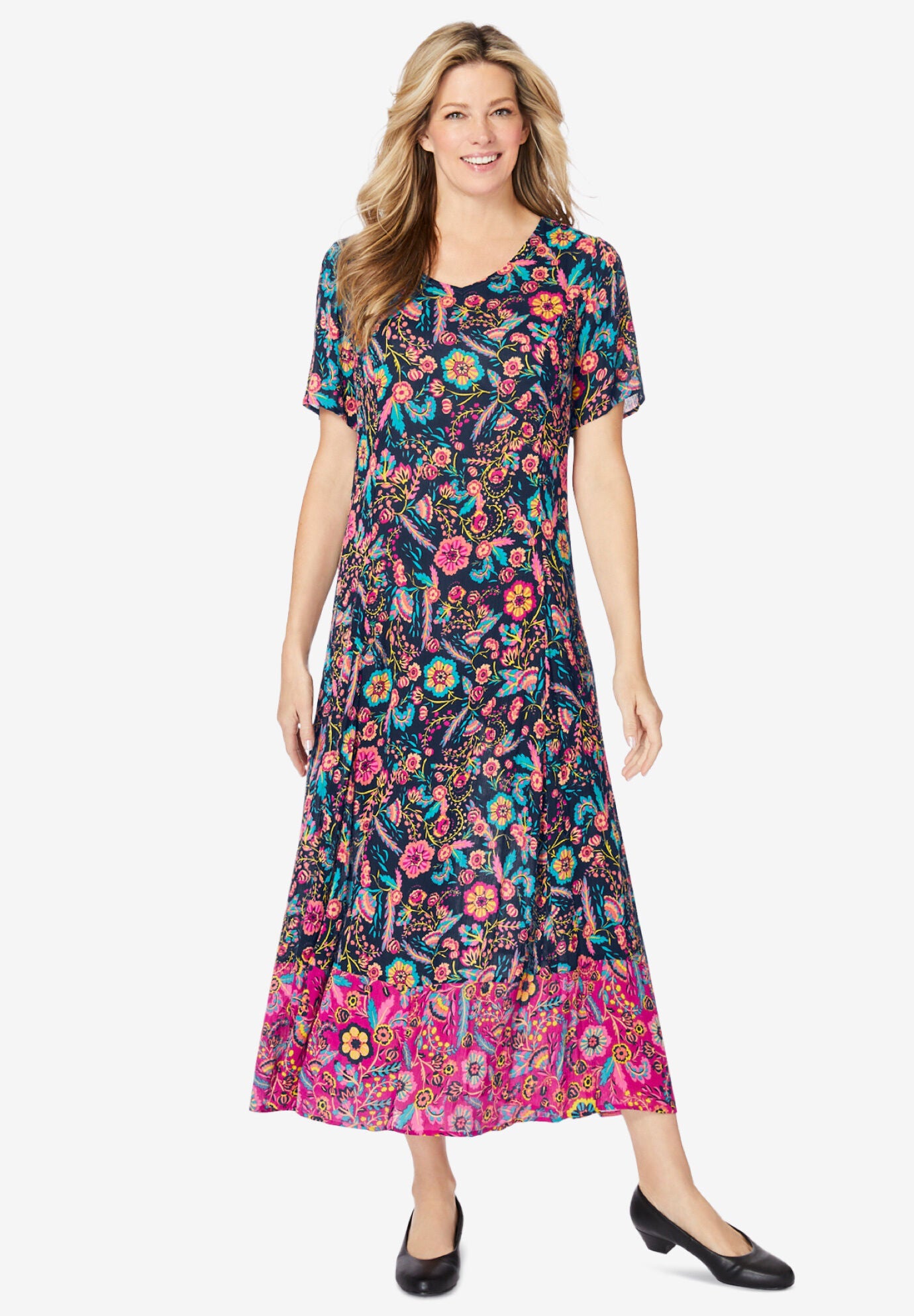 Woman within long dresses sale