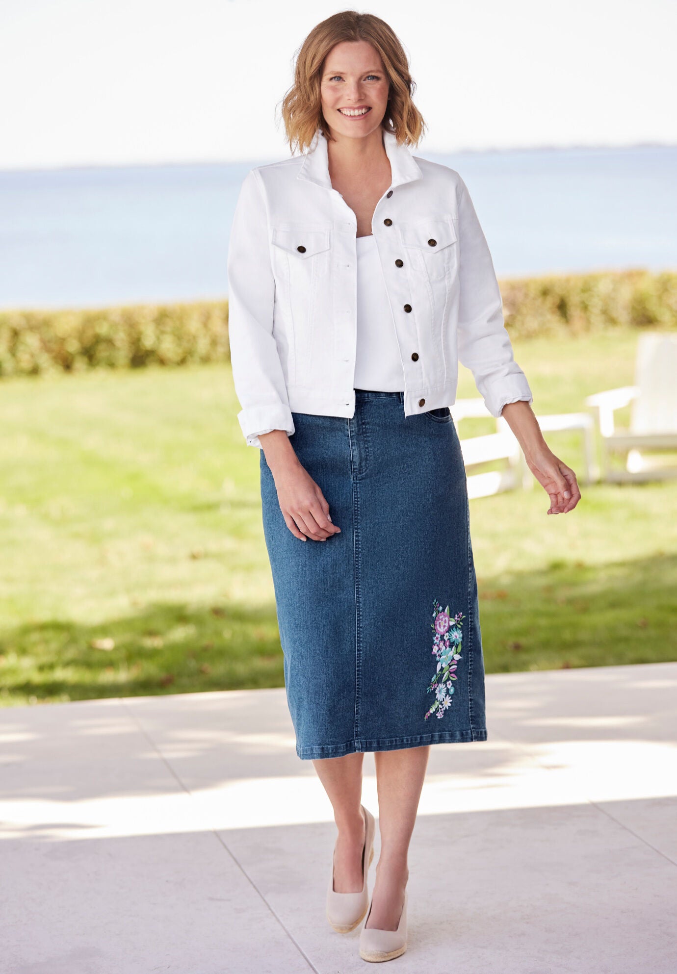 womens denim jacket with stretch