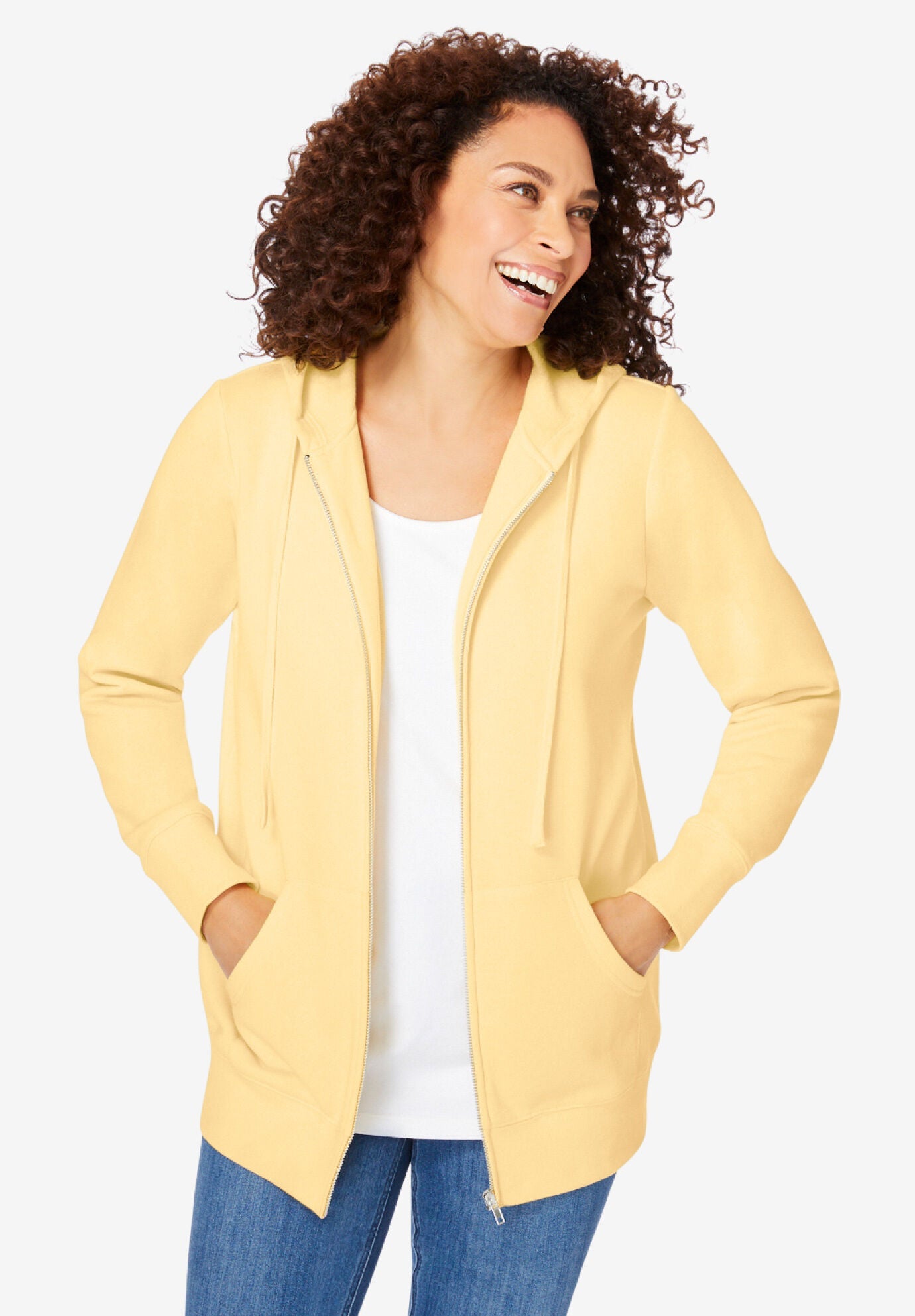 Women s Plus Size Fleece Jacket Woman Within Woman Within