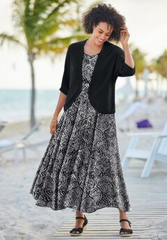 Sleeveless Crinkle Dress