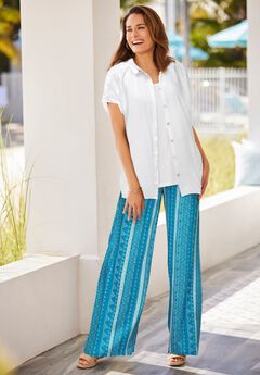 Pull-On Elastic Waist Soft Pants